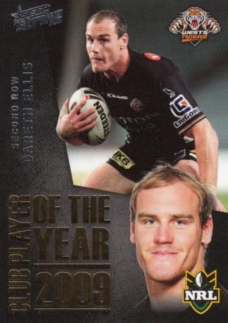 2011 NRL Strike 2009 Club Player Of The Year - CP16 Gareth Ellis Wests Tigers