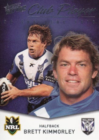 2011 NRL Strike 2010 Club Player Of The Year - CP18 Brett Kimmorley Canterbury Bulldogs