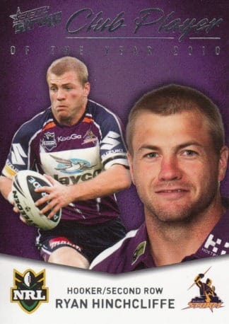 2011 NRL Strike 2010 Club Player Of The Year - CP23 Ryan Hinchcliffe Melbourne Storm