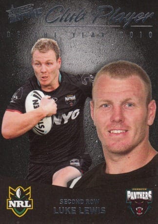 2011 NRL Strike 2010 Club Player Of The Year - CP27 Luke Lewis Penrith Panthers