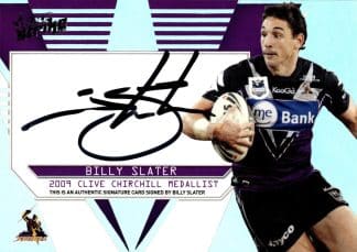 2011 NRL Strike Medallist Signature - MS1 Billy Slater Melbourne Storm