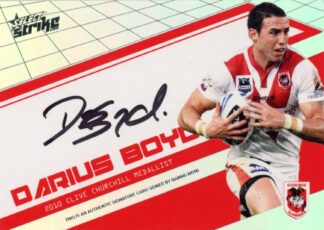 2011 NRL Strike Medallist Signature - MS2 Darius Boyd St George Dragons