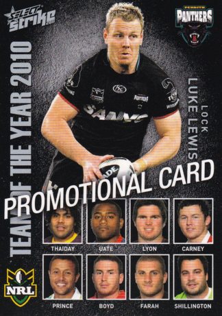 2011 NRL Strike Promotional Card - TY15 Luke Lewis Penrith Panthers