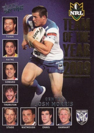 2011 NRL Strike 2009 Team Of The Year - TY03 Josh Morris Canterbury Bulldogs
