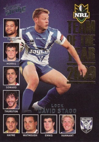 2011 NRL Strike 2009 Team Of The Year - TY06 David Stagg Canterbury Bulldogs