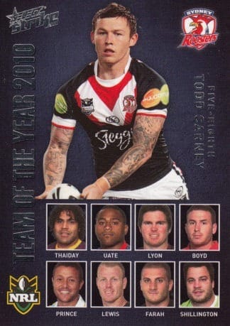 2011 NRL Strike 2010 Team Of The Year - TY13 Todd Carney Sydney Roosters