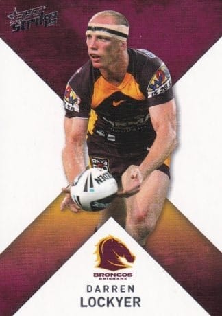 2011 NRL Strike Common Card - Base 006 Darren Lockyer Brisbane Broncos