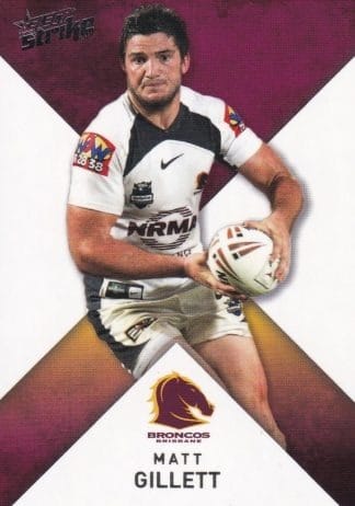 2011 NRL Strike Common Card - Base 007 Matt Gillett Brisbane Broncos