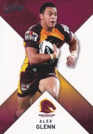 2011 NRL Strike Common Card - Base 008 Alex Glenn Brisbane Broncos