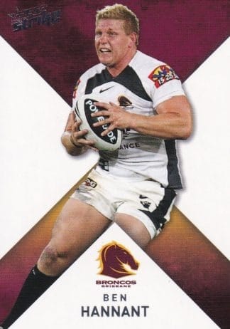 2011 NRL Strike Common Card - Base 009 Ben Hannant Brisbane Broncos