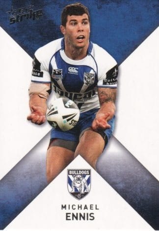2011 NRL Strike Common Card - Base 020 Michael Ennis Canterbury Bulldogs