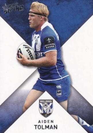 2011 NRL Strike Common Card - Base 027 Aiden Tolman Canterbury Bulldogs