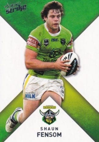 2011 NRL Strike Common Card - Base 033 Shaun Fensom Canberra Raiders