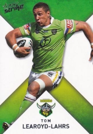 2011 NRL Strike Common Card - Base 034 Tom Learoyd-Lahrs Canberra Raiders