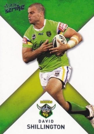 2011 NRL Strike Common Card - Base 036 David Shillington Canberra Raiders