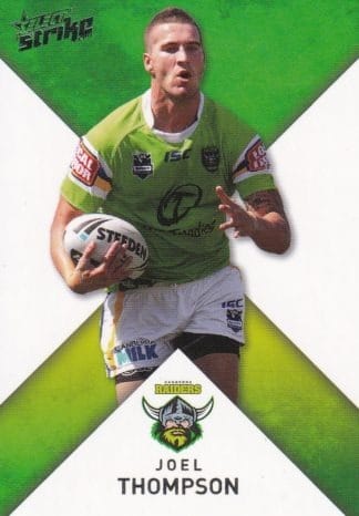 2011 NRL Strike Common Card - Base 037 Joel Thompson Canberra Raiders