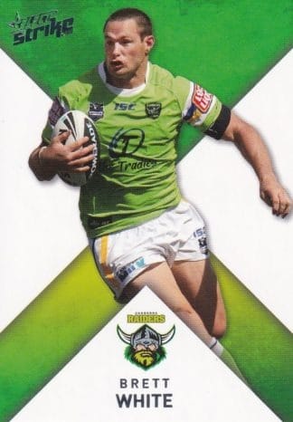 2011 NRL Strike Common Card - Base 039 Brett White Canberra Raiders