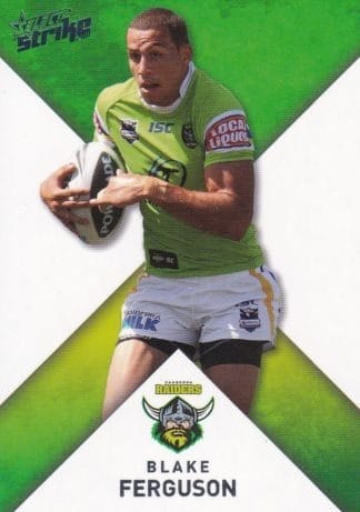 2011 NRL Strike Common Card - Base 040 Blake Ferguson Canberra Raiders