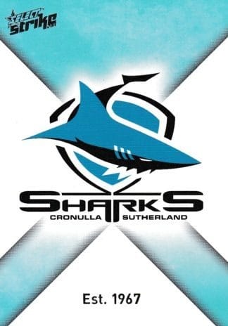 2011 NRL Strike Common Card - Base 041 Cronulla Sharks Logo