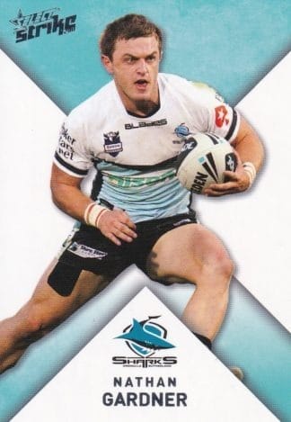2011 NRL Strike Common Card - Base 045 Nathan Gardner Cronulla Sharks