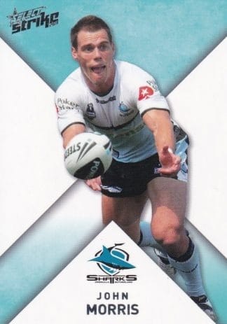 2011 NRL Strike Common Card - Base 049 John Morris Cronulla Sharks