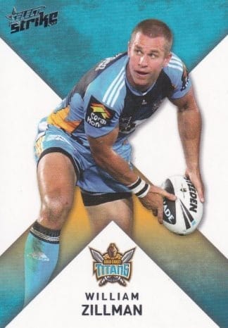2011 NRL Strike Common Card - Base 064 William Zillman Gold Coast Titans