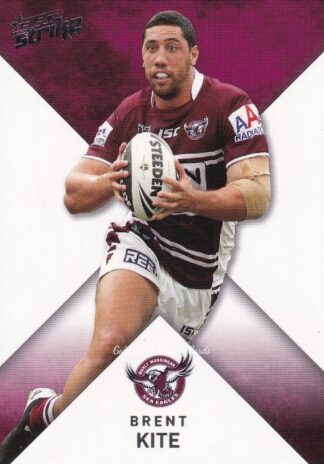 2011 NRL Strike Common Card - Base 070 Brent Kite Manly Sea Eagles