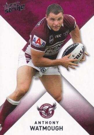 2011 NRL Strike Common Card - Base 074 Anthony Watmough Manly Sea Eagles