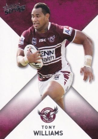 2011 NRL Strike Common Card - Base 075 Tony Williams Manly Sea Eagles