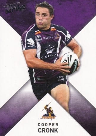 2011 NRL Strike Common Card - Base 081 Cooper Cronk Melbourne Storm