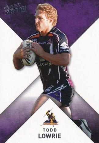 2011 NRL Strike Common Card - Base 084 Todd Lowrie Melbourne Storm