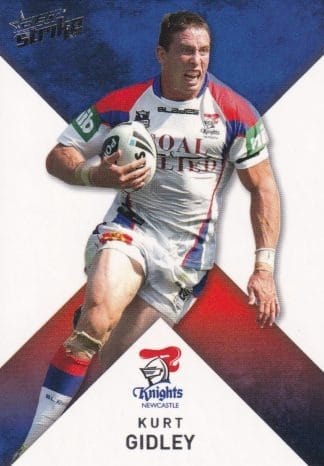 2011 NRL Strike Common Card - Base 090 Kurt Gidley Newcastle Knights