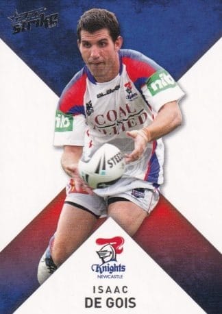 2011 NRL Strike Common Card - Base 091 Isaac De Gois Newcastle Knights