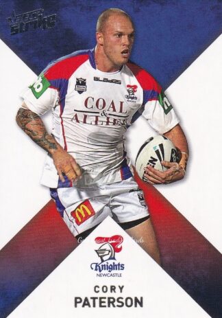 2011 NRL Strike Common Card - Base 098 Cory Paterson Newcastle Knights