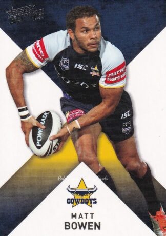 2011 NRL Strike Common Card - Base 103 Matt Bowen North Qld Cowboys