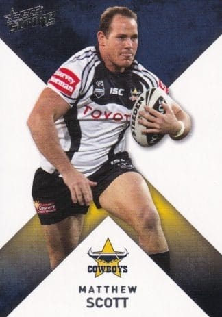 2011 NRL Strike Common Card - Base 108 Matthew Scott North Qld Cowboys