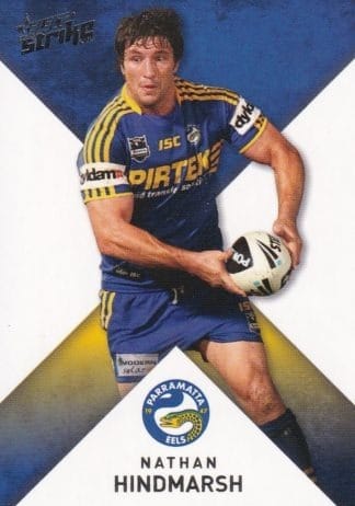 2011 NRL Strike Common Card - Base 114 Nathan Hindmarsh Parramatta Eels