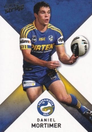 2011 NRL Strike Common Card - Base 121 Daniel Mortimer Parramatta Eels
