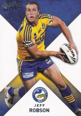 2011 NRL Strike Common Card - Base 122 Jeff Robson Parramatta Eels