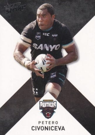 2011 NRL Strike Common Card - Base 126 Petero Civoniceva Penrith Panthers