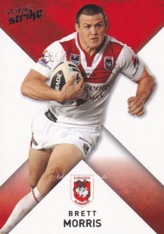2011 NRL Strike Common Card - Base 144 Brett Morris St George Dragons