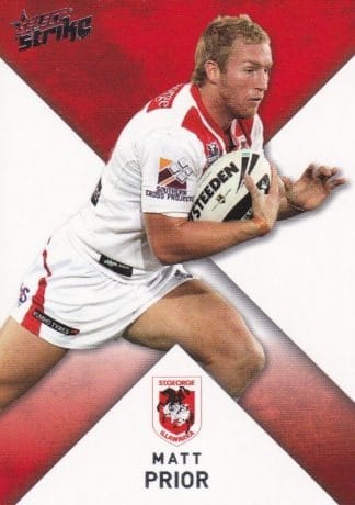 2011 NRL Strike Common Card - Base 146 Matt Prior St George Dragons