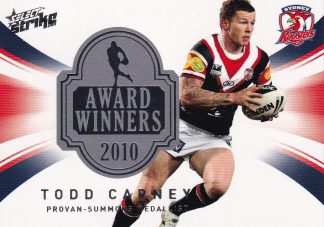 2011 NRL Strike Award Winner - AW08 Todd Carney Sydney Roosters