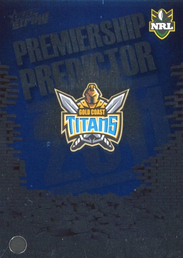2011 NRL Strike Premiership Predictor - PP05 Gold Coast Titans