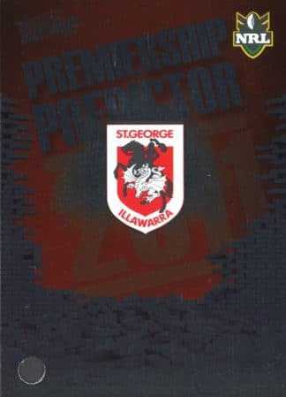 2011 NRL Strike Premiership Predictor - PP12 St George Dragons