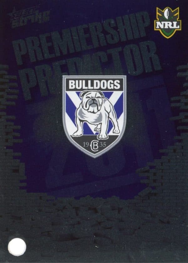 2011 NRL Strike Top Try Scorer - TS03 Ben Barba Canterbury Bulldogs - Image 2
