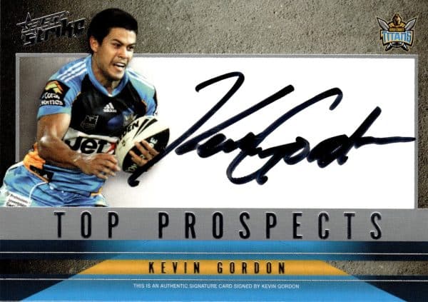 2011 NRL Strike Top Prospect - TP05 Kevin Gordon Gold Coast Titans