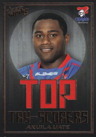2011 NRL Strike Top Try Scorer - TS08 Akuila Uate Newcastle Knights