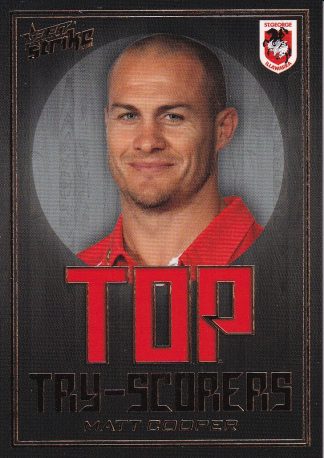 2011 NRL Strike Top Try Scorer - TS12 Matt Cooper St George Dragons