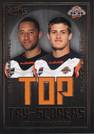 2011 NRL Strike Top Try Scorer - TS16 Benji Marshall & Blake Ayshford Wests Tigers